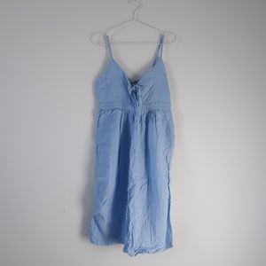 Baby Blue Linen Dress